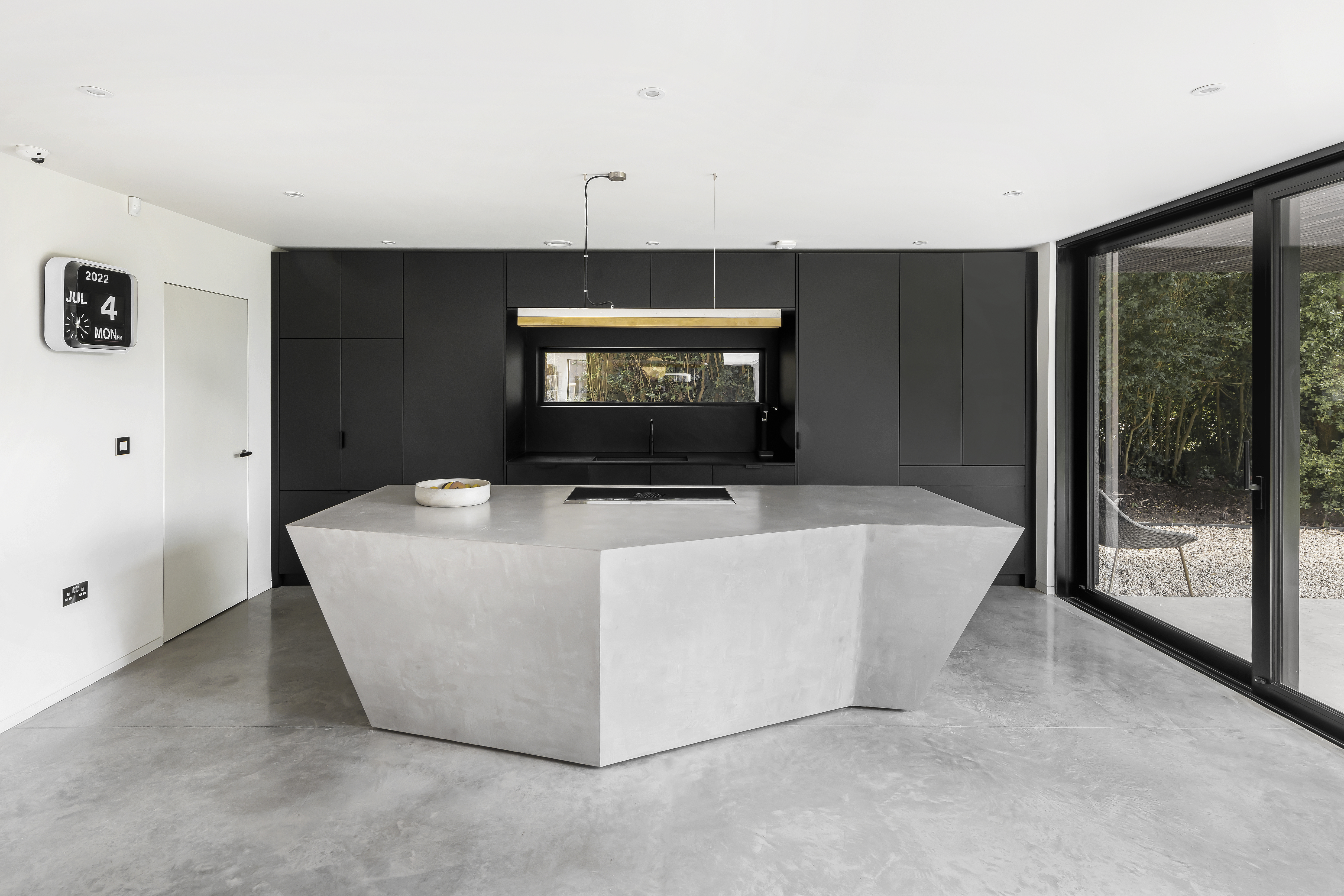 Carved Concrete Origami Island