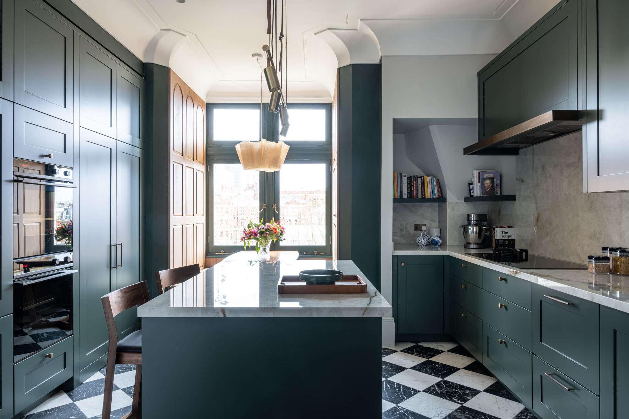 Bespoke kitchen making purposeful use of every corner
