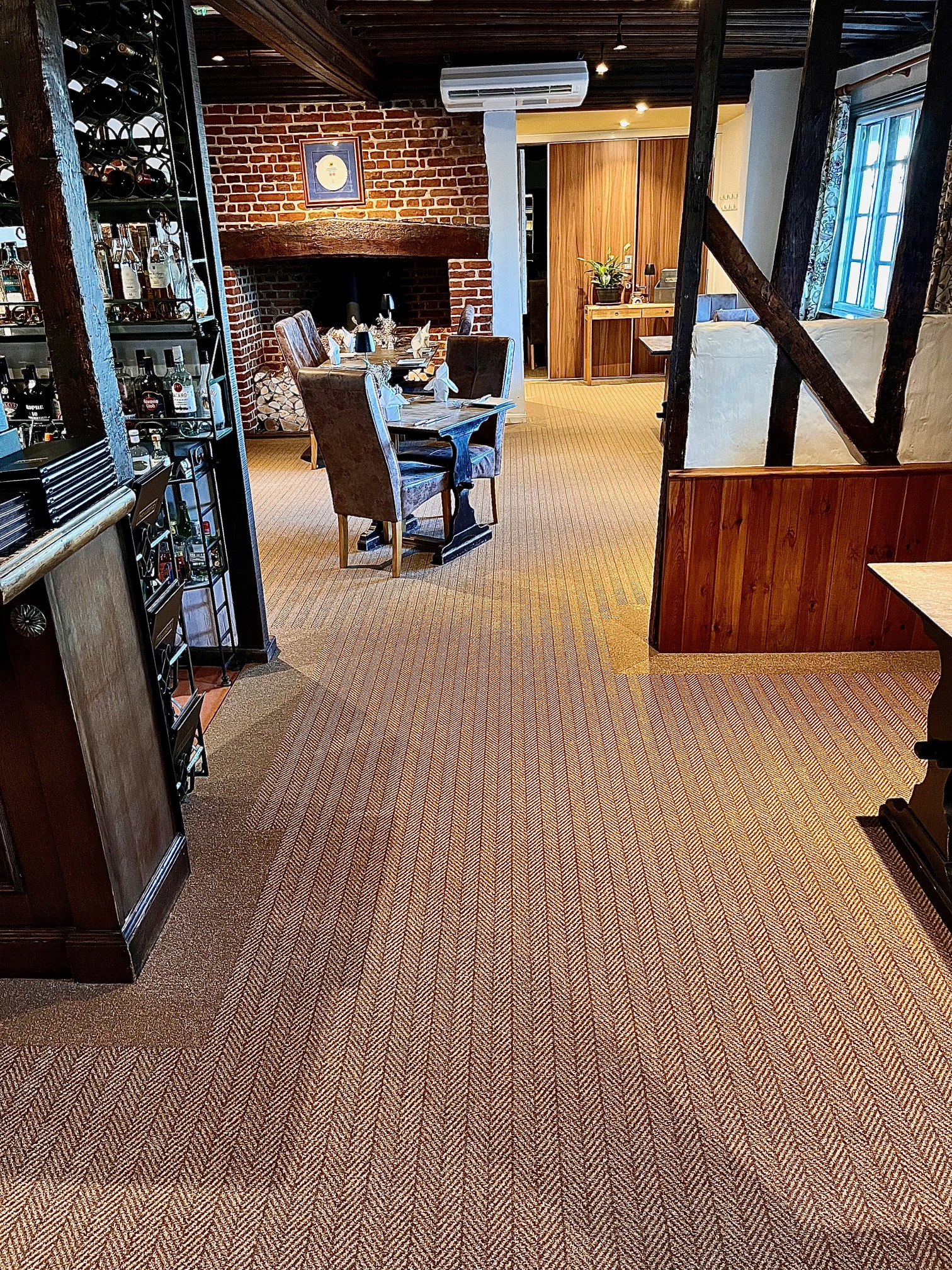 Equinox Connect and Tones used to border it in the hotel restaurant