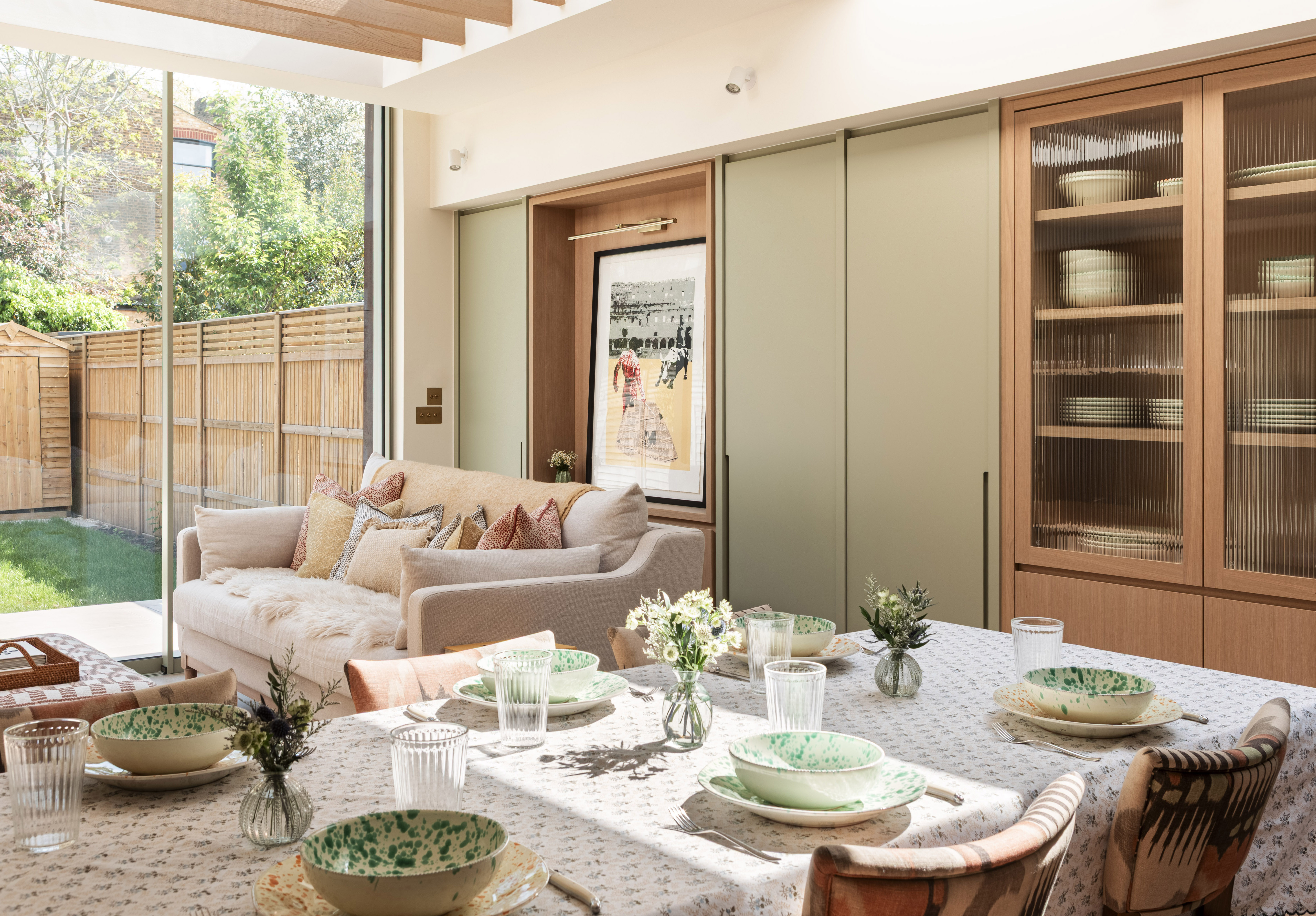 Dining table in kitchen