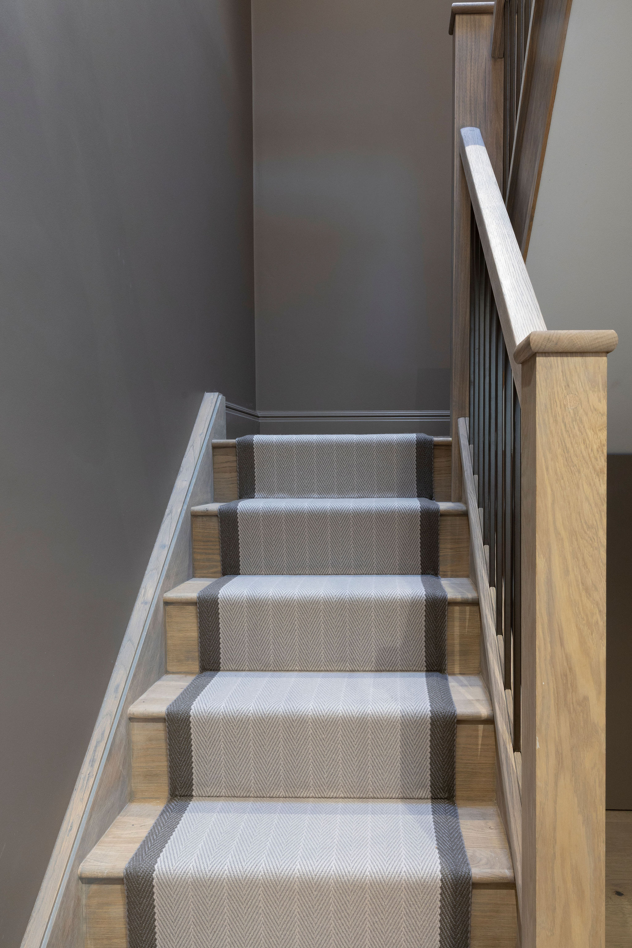 The staircase to the attic also had the full treatment, with new runners and banisters, it's a fitting entrance to the main areas of the project.