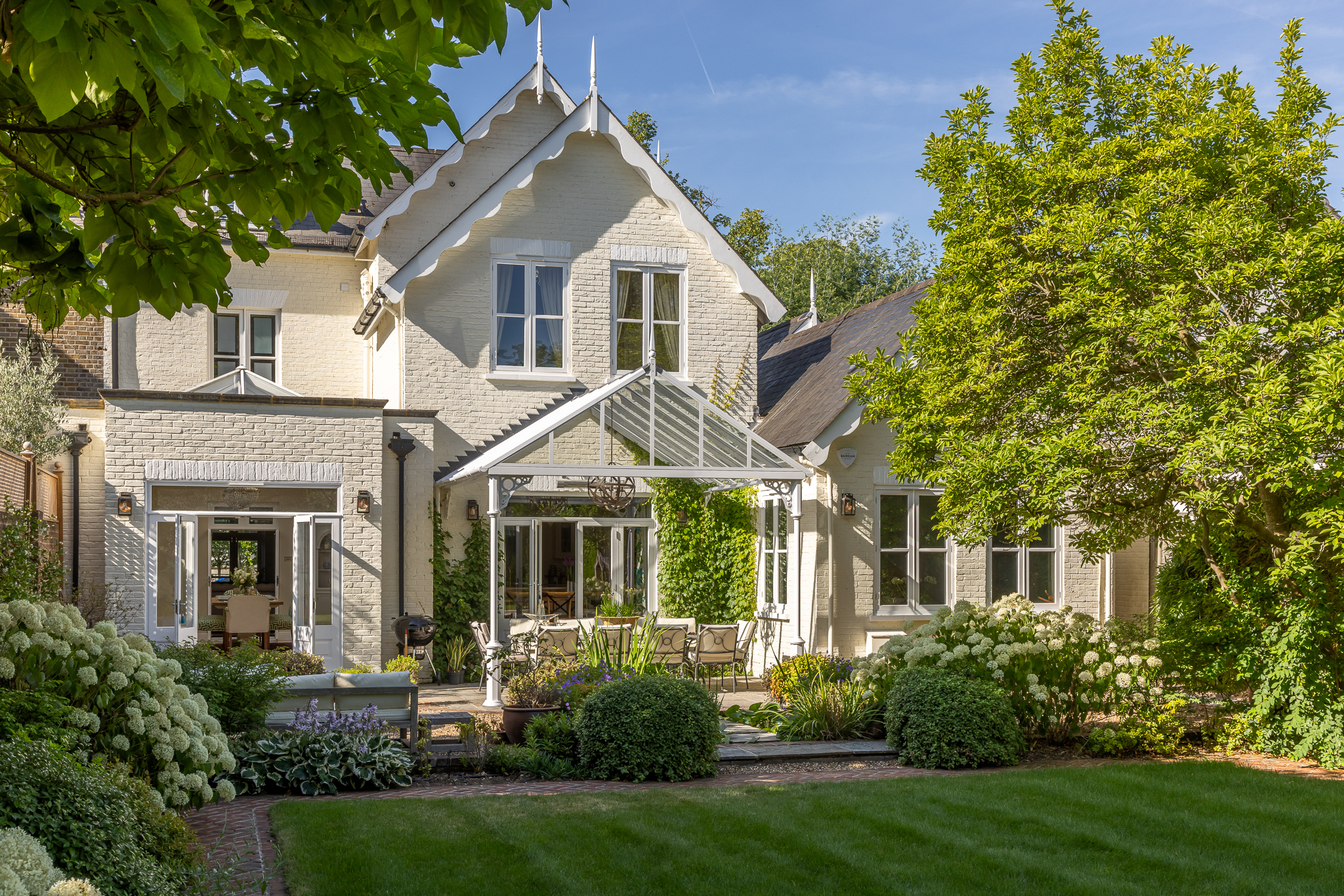 Victorian renovation, rear garden view