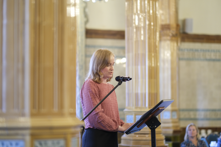 BIID President giving speech