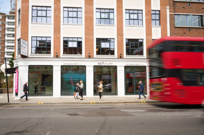 outside of the gallery.