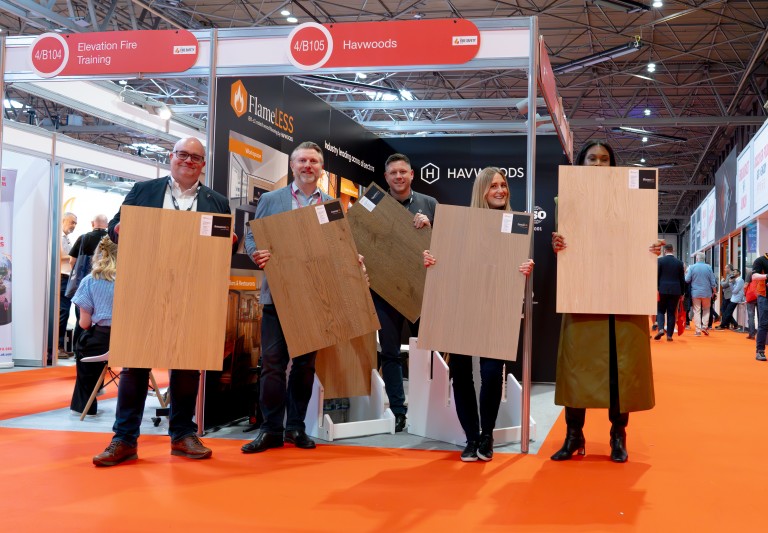 Havwoods team show FlameLESS products