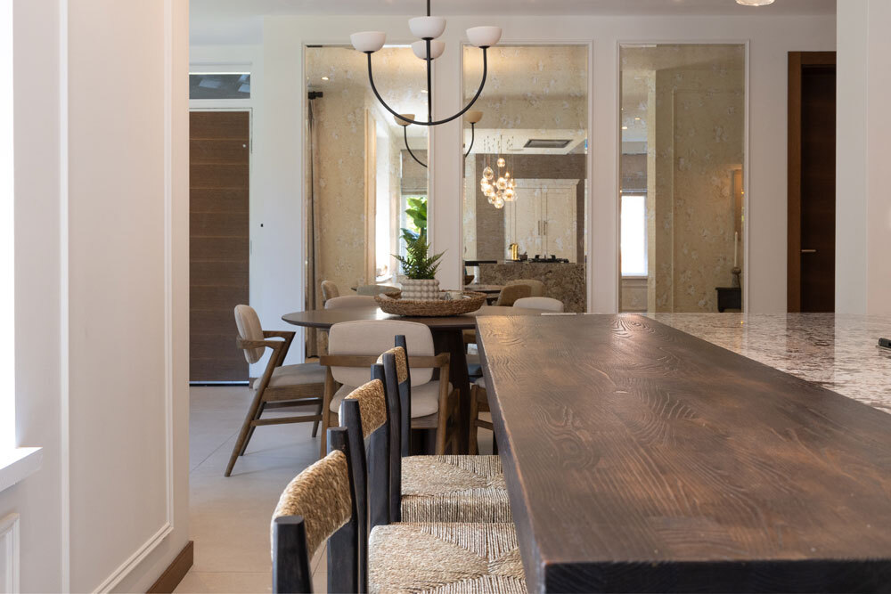 Dining table with seating