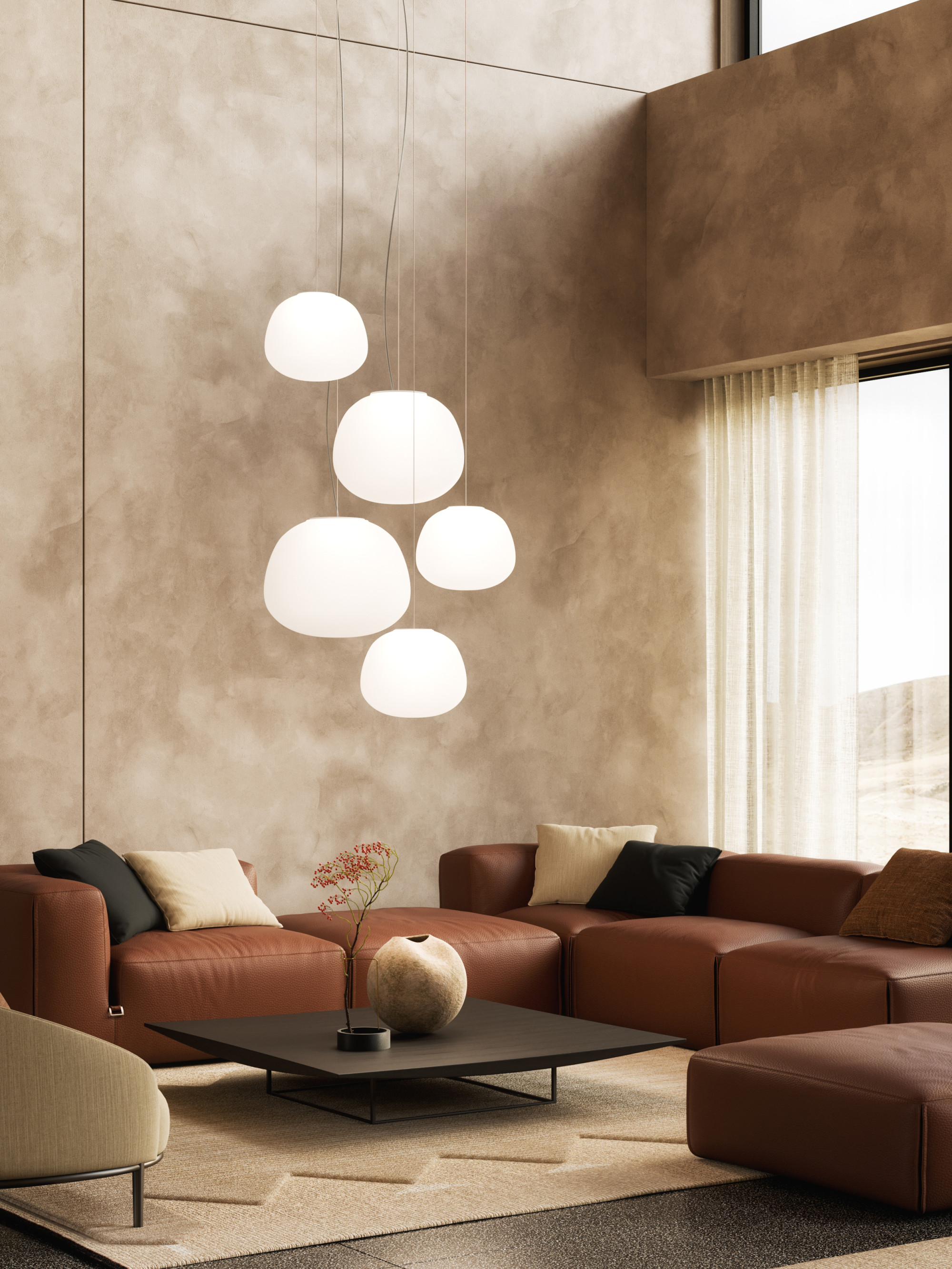 LUMI MOCHI hand blown glass pendant