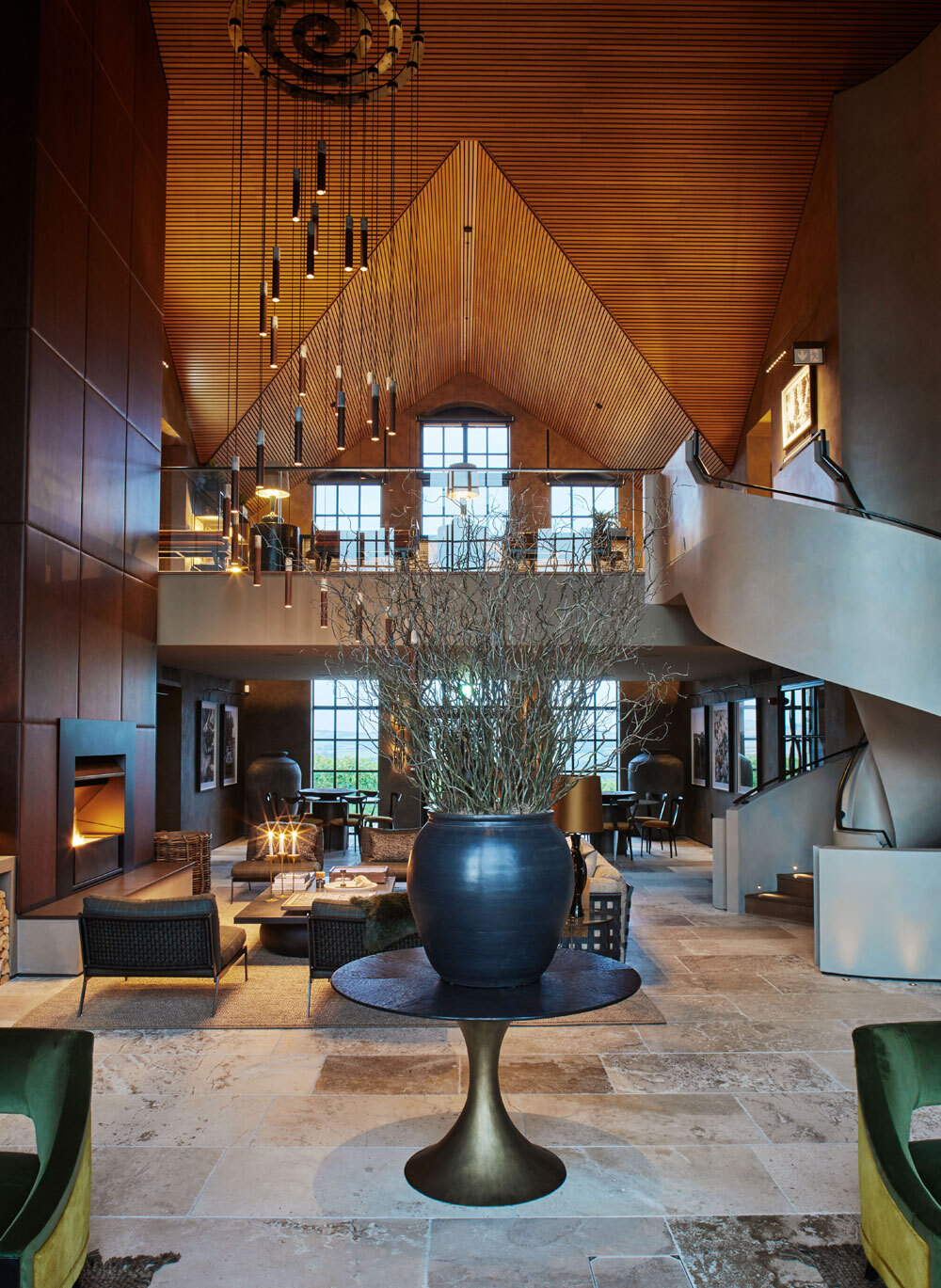 Large living space with lots of furniture 