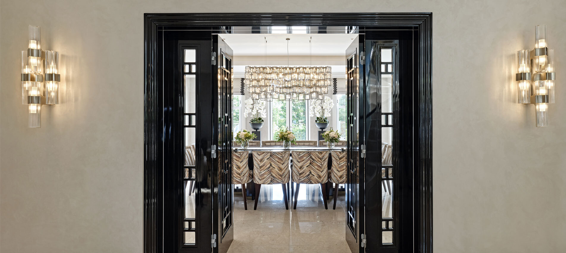 Doorway leading to dining room