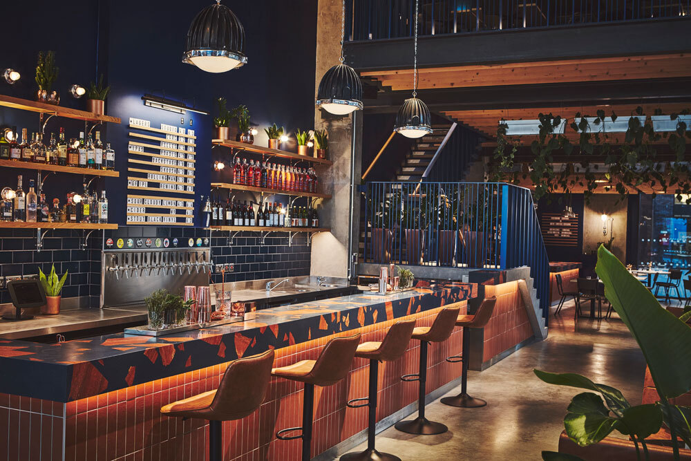 Bar area with seating