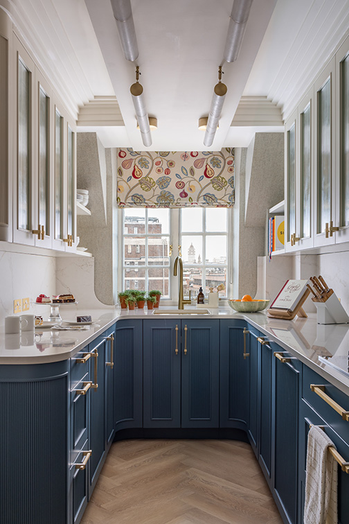 Bespoke Kitchen with London skyline view
