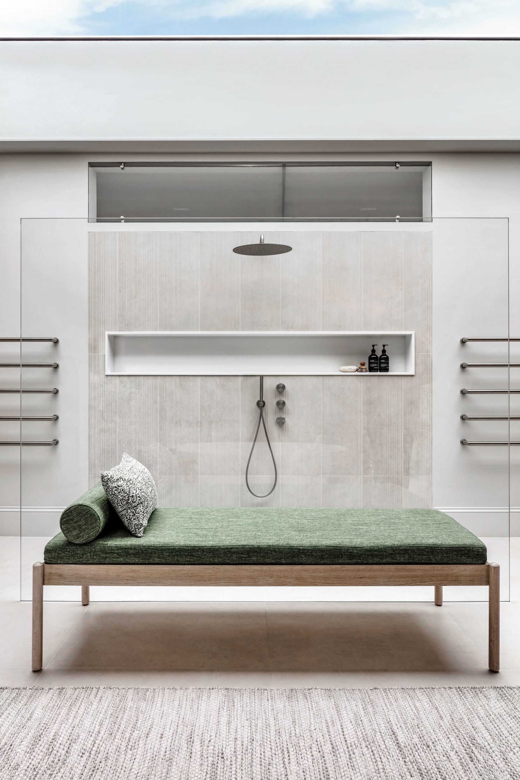 Franc Ottoman Daybed master bathroom