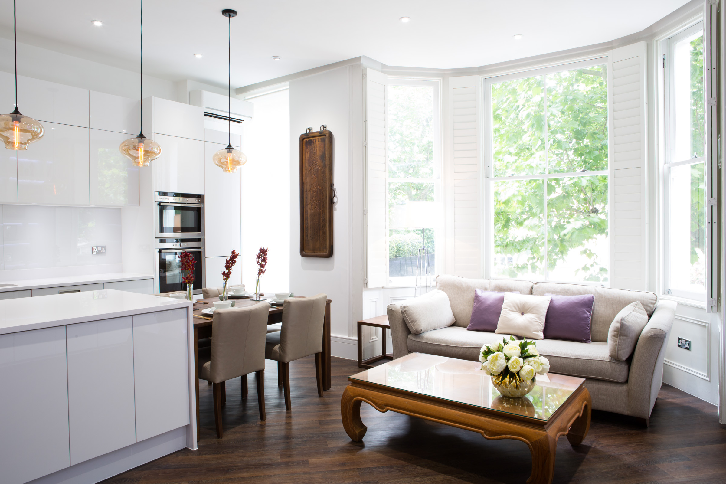 Oriental dining area