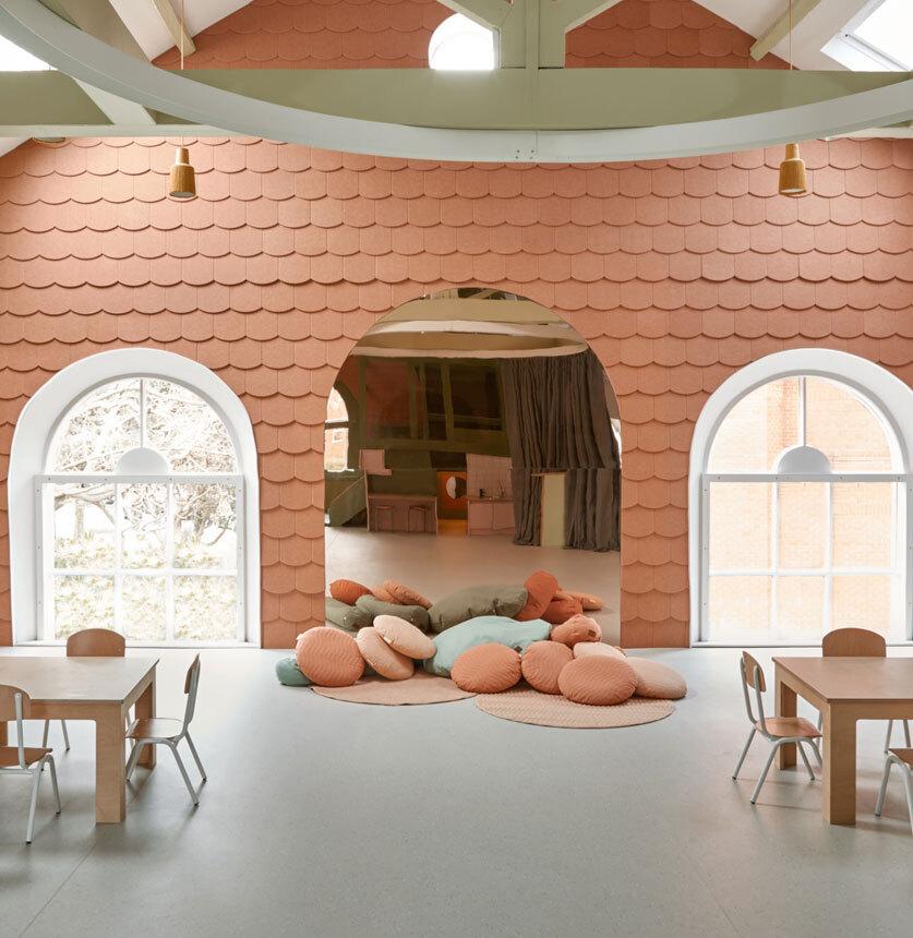 Cushions on the floor